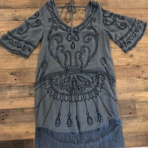 FREE PEOPLE Livin In The Fringe Life Dress